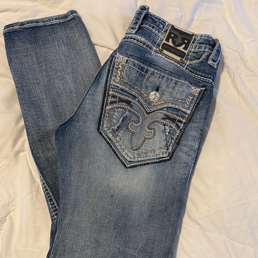 Rock Revival Men's Blue Straight Jeans